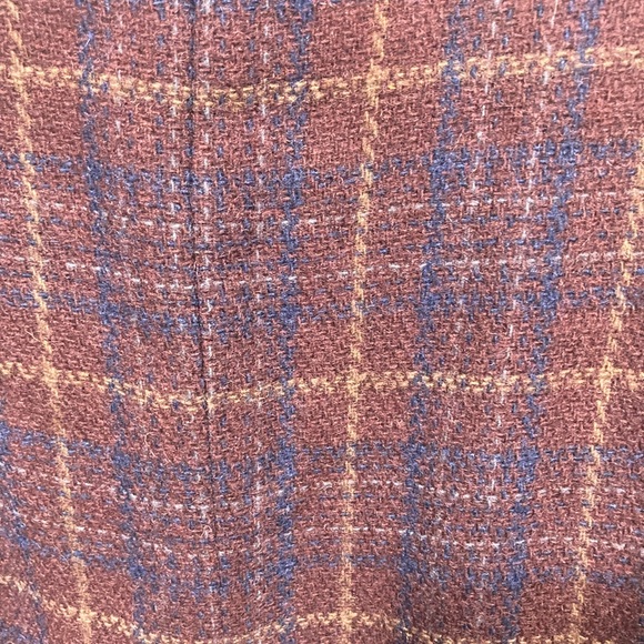 Vintage Eddie Bauer Women’s Medium 100% Wool Jacket Coat 2 Button Plaid Large. - Picture 8 of 8